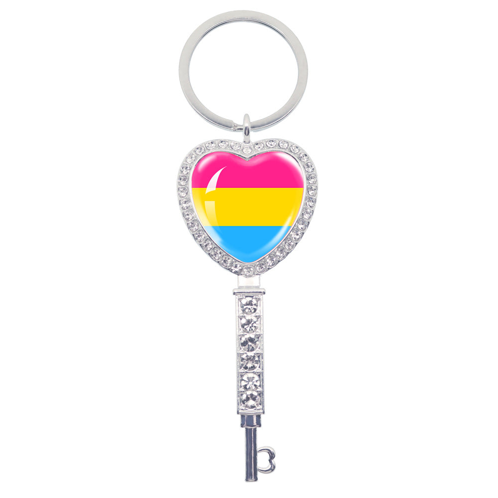 Wholesale LGBT Rainbow Love Metal Keychain